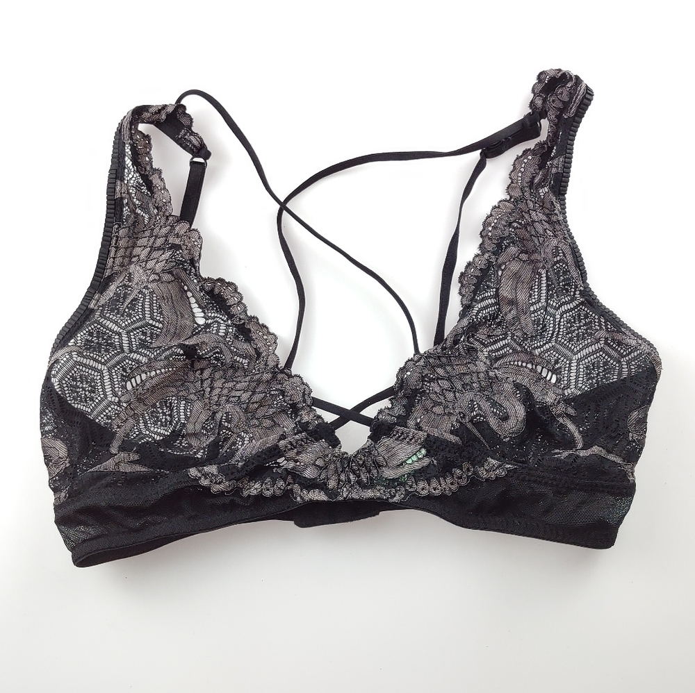 Honeydew Intimates Floral Lace Bralette Bra Womens M Intimate Underwear Coquette